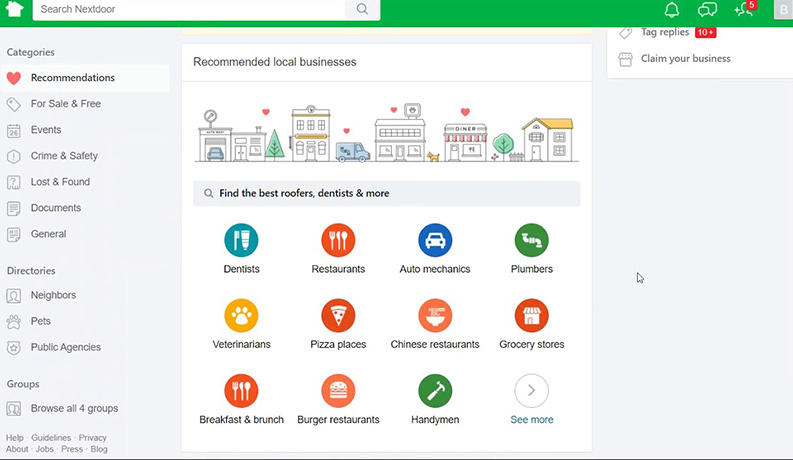 nextdoor dashboard